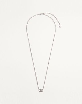 Valentino Garavani Collana VLogo Signature In Metallo Uomo TRASPARENTE UNI