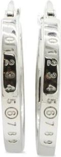 Maison Margiela Numeric Hoop Earrings - Dames - Oorbellen - Grijs - ONE Size - Accessoires