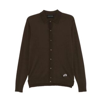 Gabriele Pasini Cardigans, male, Brown, Size: 2XL Cardigan with buttons
