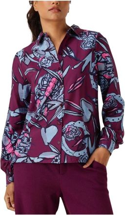Pom Amsterdam Mila Mystic Dinner Blouse - Dames - Overhemden - Paars - XS - Overhemden