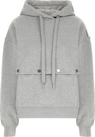 Sportmax Saggio 002 - Dames - Hoodies - Grijs - L - Katoen - Hoodies & sweatvesten