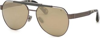 Philipp Plein SPP073M 566G Grey/Brown Mirror
