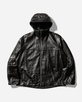 Roa Our Legacy WORK SHOP Leather Shell Jacket Carbon