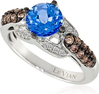 Le Vian Ladies Blue Topaz Rings set in 14K Vanilla Gold