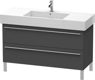 Duravit Duravit X-large Mueble De Pared 6545, 2 Extra&iacute;bles, 1200mm Para Vero 032912 (sin Lijar), Color (frente/cuerpo): Grafito Mate Decoraci&oacute;n - Xl654504949