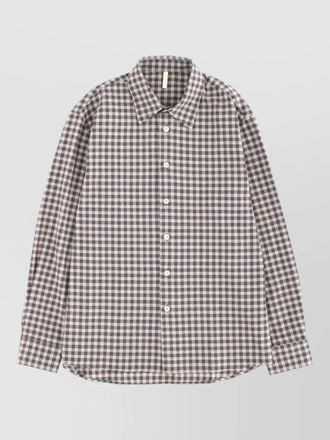 Sunflower long sleeve checked menswear shirt