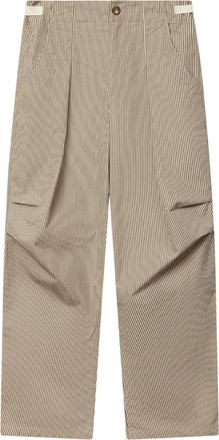 Isabel Marant Wide-Leg Trousers with Vertical Pinstripe Pattern