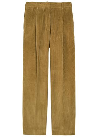 R&oacute;he Wide-leg Corduroy Trousers - Beige - 40 (UK12 / M)
