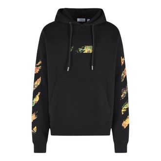 Off-white Hoodies & sweatvesten, Heren, Zwart, L, Katoen, Spices Arrow Katoenen Sweater