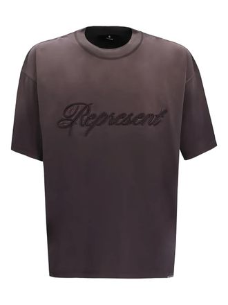 Represent crew-neck logo T-shirt - Grey