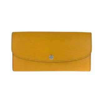 Louis Vuitton Pre-owned Wallets, female, Yellow, Size: ONE SIZE Pre-owned Portefeuille Emilie Epi Long Wallet