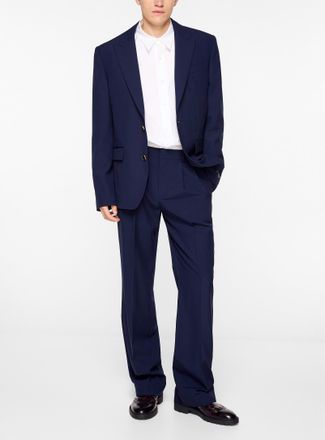 Balmain Mens Pleated virgin wool pant