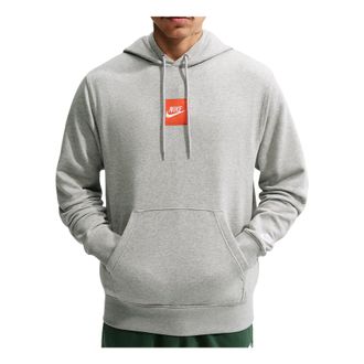 Nike Sportswear Club French Terry Hoodie Dark Grey Heather Light Smoke Grey White IM5540-063
