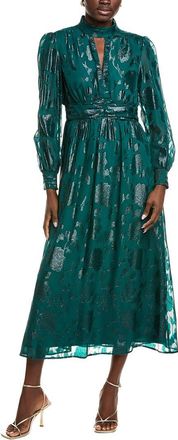 Anne Klein Jacquard Lurex Midi Dress