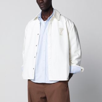 Ami Cream Ami de Coeur shirt by Ami Paris