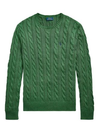 Polo Ralph Lauren cable-knit cotton sweater - Green