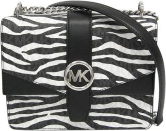 Michael Kors Pre-owned Cross Body Bags, female, Black, Size: ONE SIZE Pre-owned Greenwich Shoulder Bag