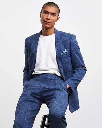 Jacamo Textured Regular Fit Suit Jacket