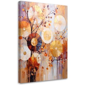 Artgeist Quadro su tela, Astrazione moderna Ruote - 80x120