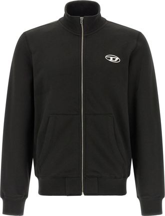 Diesel Black Zip-Up Sweatshirt