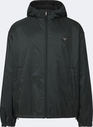 Prada Re-Nylon logo hooded jacket
