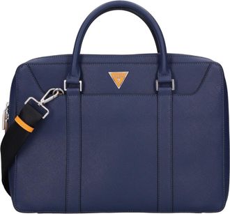 Guess Laptoptas - unisex - Laptoptassen - Blauw - ONE Size - Leer - Tassen