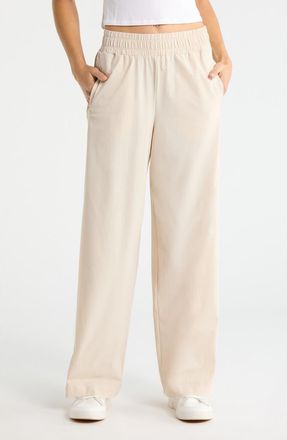 Zella Transit Wide Leg Pants in Grey Moonbeam at Nordstrom, Size Xx-Large