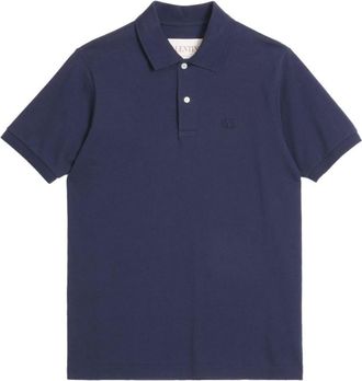 Valentino Garavani Navy Blue Cotton polo shirt