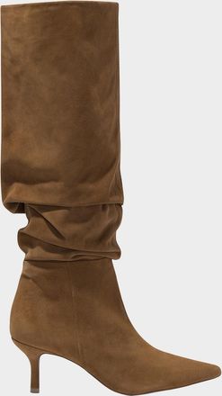 SIMKHAI Jordi Suede Kitten-Heel Boots