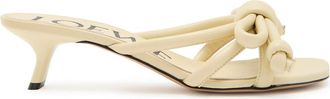 Loewe Flamenco 45 Leather Sandals - Ivory - 38 (IT38 / UK5)