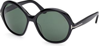 Tom Ford FT1282 ANNABELLE-02 01N Womens Sunglasses Black Size 60