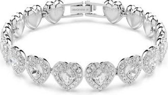 Swarovski Kristallen Armband- Zilver Stijlvol Accessoire - Dames - Armbanden - Grijs - ONE Size - Accessoires