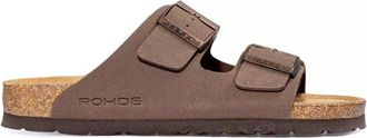 Rohde Bruine damesslide sandaal- comfortabel - Dames - Sandalen - Bruin - 42 EU - Schoenen