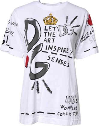 Dolce & Gabbana Dames, Tops, Wit, Maat: 2XS Kasjmier