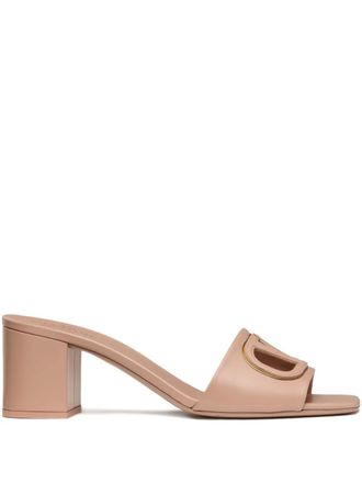 Valentino Garavani VLogo cut-out sandals - Pink
