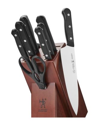 J.A. Henckels International Henckels Solution 10Pc Knife Set With Block, Chef Knife, Paring Knife, Utility Knife & Bread Knife