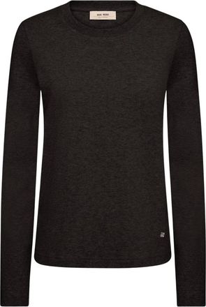 Mos Mosh Maglia a Maniche Lunghe - - Tops - Donna - Nero - M
