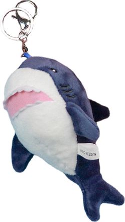 Generic Shark Plush Keychain | Cute Shark Animal Toy - Soft Plush Keychain with Grey Shark Charm Cute Plush Accessories Plush Toy for Bag