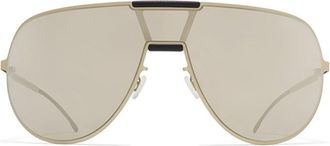 Mykita Aviator Sunglasses With Metallic Frame And Tinted Lenses