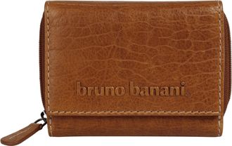 Bruno Banani Geldb&ouml;rse BRUNO BANANI, Damen, braun (cognac), Leder, Kleinlederwaren Geldb&ouml;rse, echt Leder