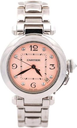 Cartier Pre-owned Cartier Pasha Automatic Diamond Pink Dial Ladies Watch 2308