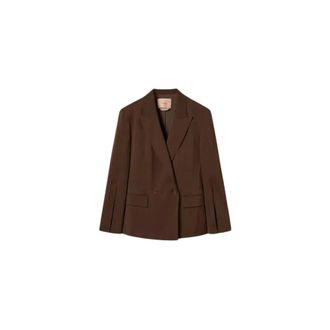 Twinset Dames, Jassen, Bruin, Maat: XS