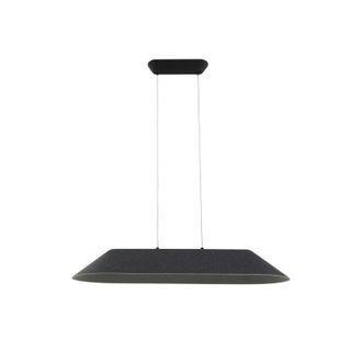 Lucande L&aacute;mpara Colgante naelle En Negro De Textura, Tela, Tejido, Seda - Lucande