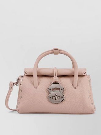 Zanellato shoulder bag textured leather top handle strap
