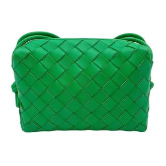 Bottega Veneta Pre-owned Cross Body Bags, female, Green, Size: ONE SIZE Pre-owned Vintage Shoulder Bag