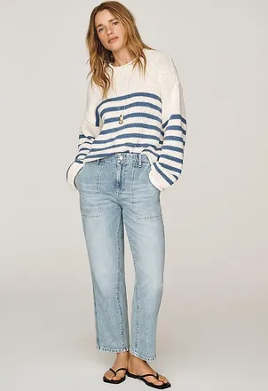 AG - Adriano Goldschmied AG Analeigh Mid-Rise Straight-Leg Jeans