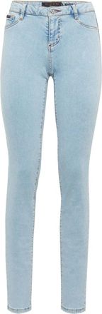 Philipp Plein Slim Fit Jeggings - Dames - Skinny Jeans - Blauw - W30 - Katoen - Jeans