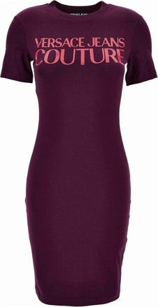 Versace Jurken - Dames - Korte kleedjes - Paars - 2XS - Kleedjes