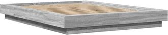vidaXL Vidaxl - Estructura De Cama Madera De Ingenier&iacute;a Gris Sonoma 120x200 Cm