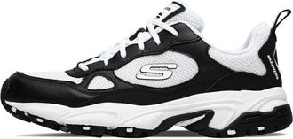 Skechers Stamina Running Shoes Black White 51706-BKW